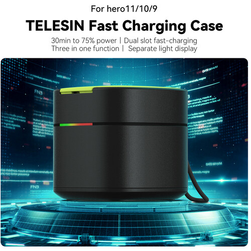 Telesin Fast Chargin Box + 2 Batteries 6